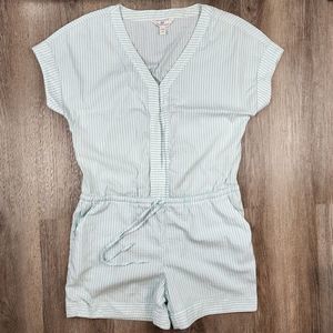 Vineyard Vines Light Blue Striped Romper